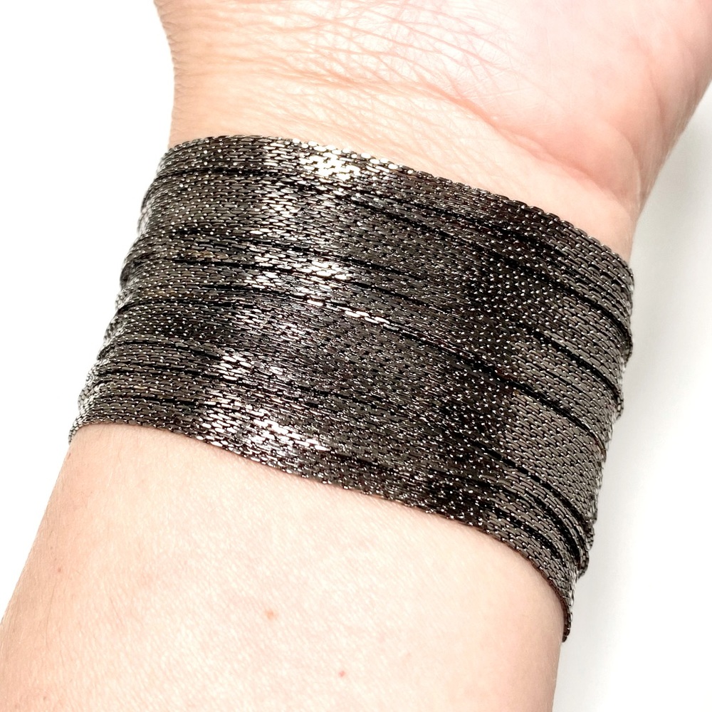 VCLM Gunmetal Multi-Chain Adjustable Bracelet